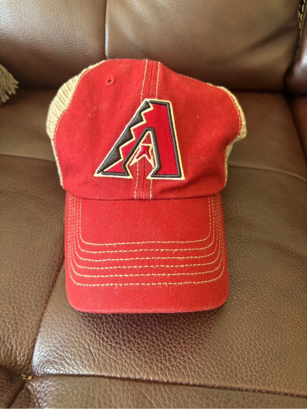 47 Red and Tan Arizona Diamondbacks Trucker Hat